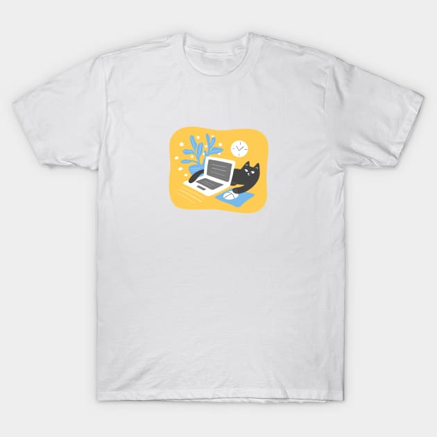 Coding time T-Shirt by artful_meows